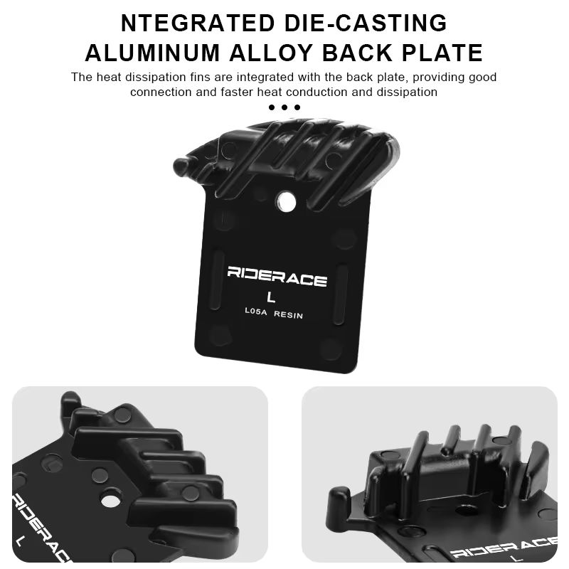RIDERACE Bicycle Brake Pads L05A Road Bike Oil Brake Calipers Cooling for Shimano L03A Ultegra R9170 R8070 R7070 RS805 XTR M9100