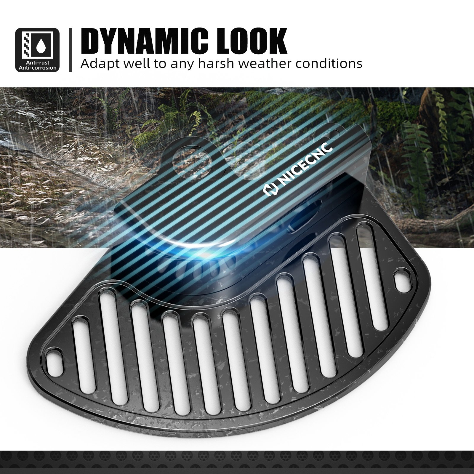 NiceCNC Front Brake Disc Guard Protector Cover for GasGas EC 300 EC 250 250F EX300 EX250F EX350F EX450F MCF 250 450 2021-2024