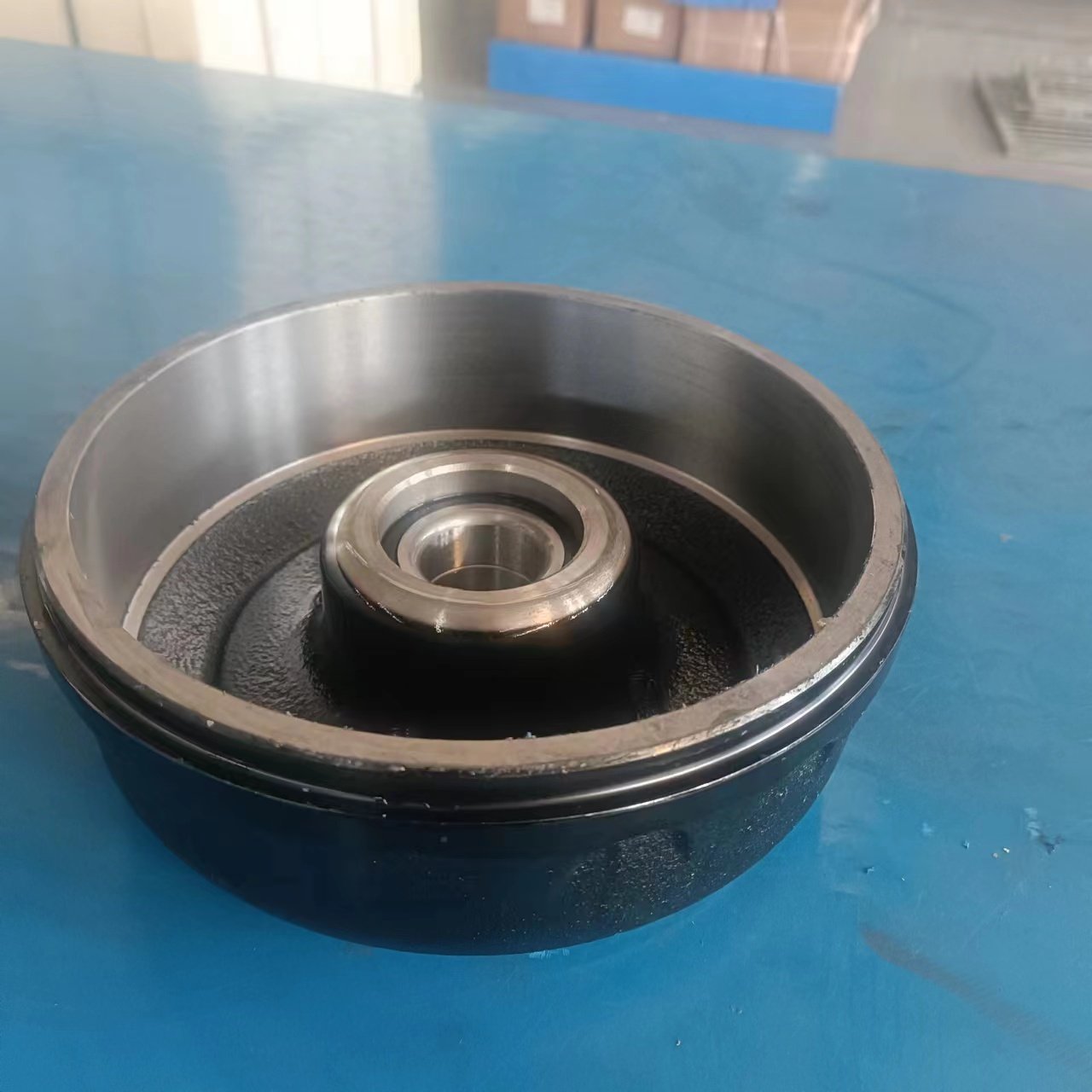 200*50 Europe Market Trailer Brake Drum with Brake Plate Assembly Trailer Brake Trailer Parts