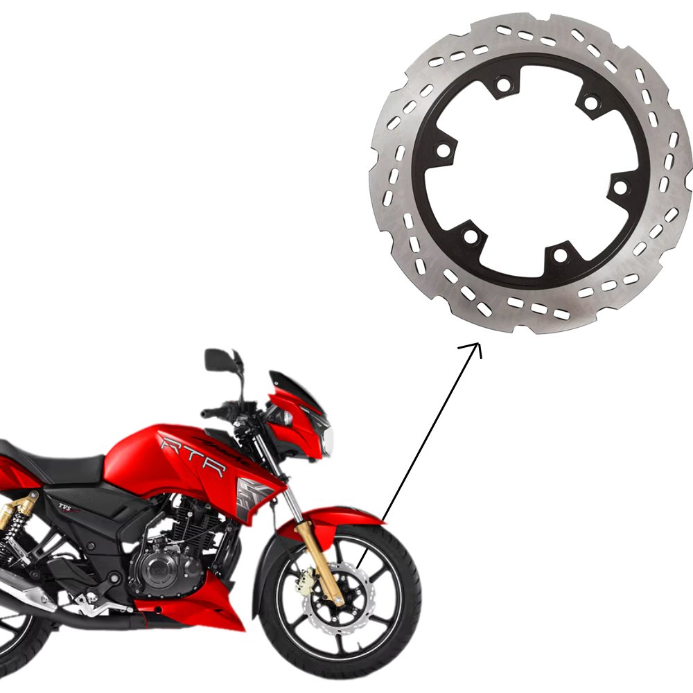 High Quality 270mm Motorcycle Front Brake Disc for TVS Apache RTR 160 4V RTR 180 RTR 200 Motorbike Brake Disc