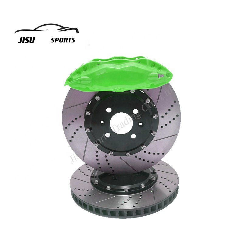 Yellow Car Break Caliper Repair Kit F50 4 Piston with Performance Brake Discs for Car Brake tesla bmw E92 E39 F15 X5