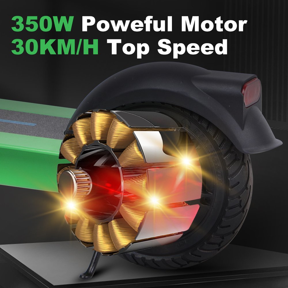 Patineta Electrica Para Adultos 2 Wheel Speed Rear Drum Brakes 350w Motor Adult Electric Scooter Long Range