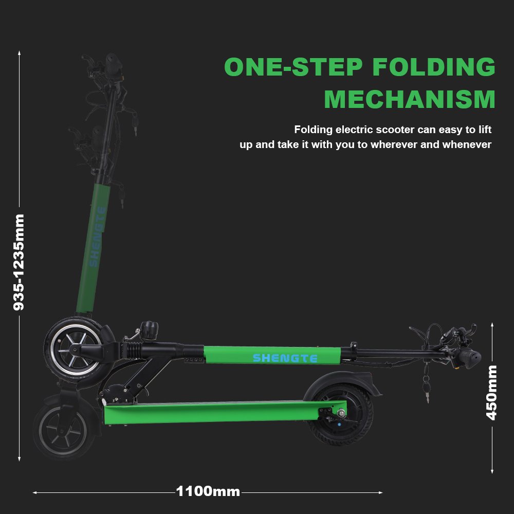 Patineta Electrica Para Adultos 2 Wheel Speed Rear Drum Brakes 350w Motor Adult Electric Scooter Long Range