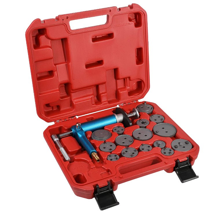 Automotive Repair Tools 16pcs Pneumatic Air Powered Brake Caliper Rewind Set Wind Back Tool Kit for Car