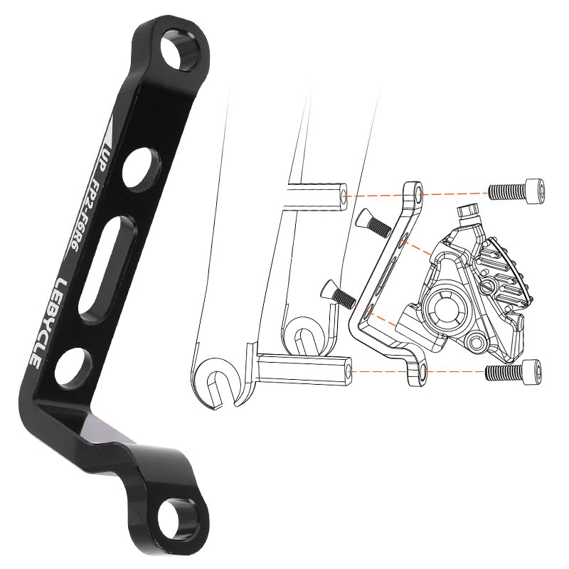 Lebycle Road Disc Brake Caliper Adapter 160/180/203mm Conversion Seat Disc Brake Rotor Adapter Front Rear Cycling Accessory Adap