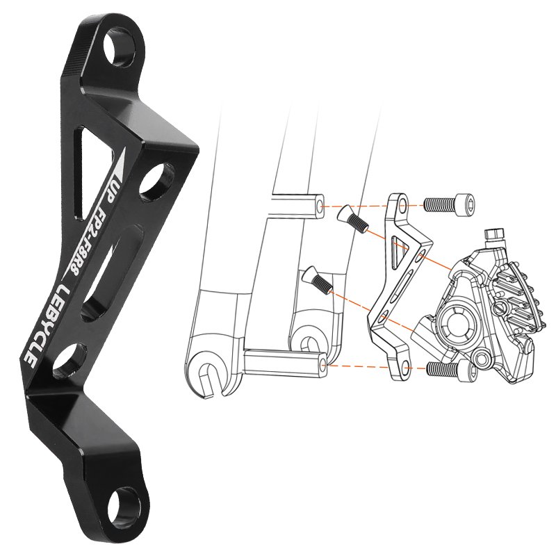 Lebycle Road Disc Brake Caliper Adapter 160/180/203mm Conversion Seat Disc Brake Rotor Adapter Front Rear Cycling Accessory Adap