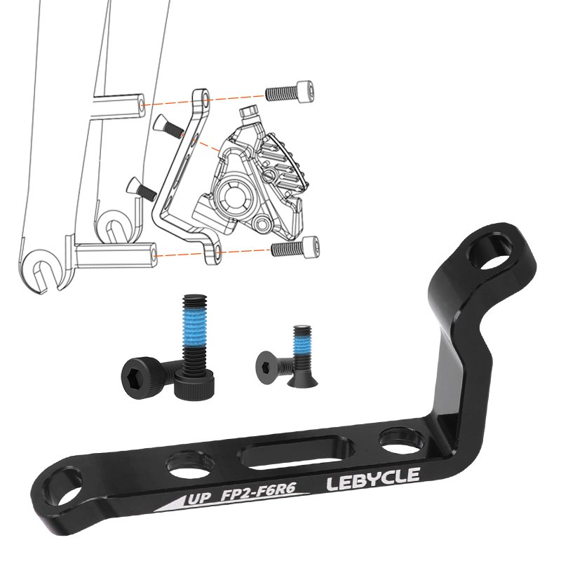 Lebycle Road Disc Brake Caliper Adapter 160/180/203mm Conversion Seat Disc Brake Rotor Adapter Front Rear Cycling Accessory Adap