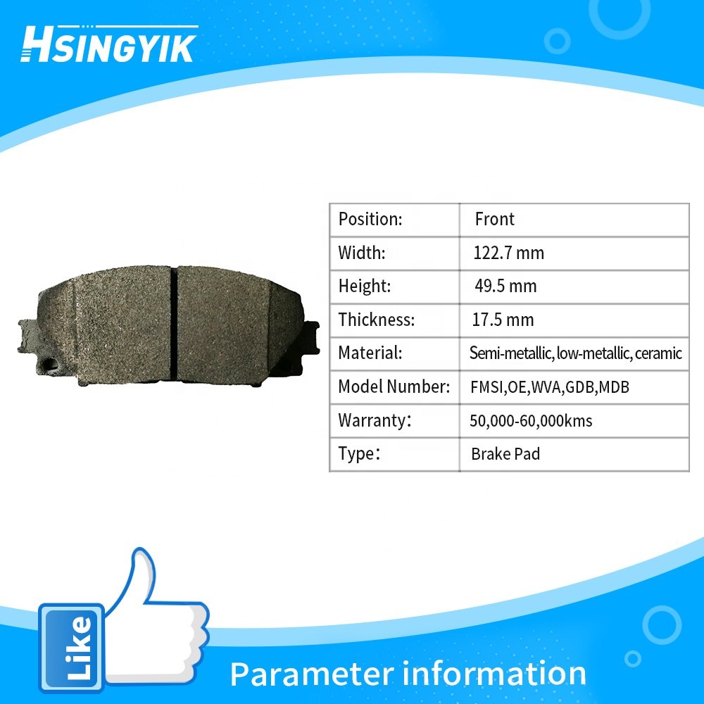 Genuine Front Rear Disc Ceramic Brake Pads for toyota