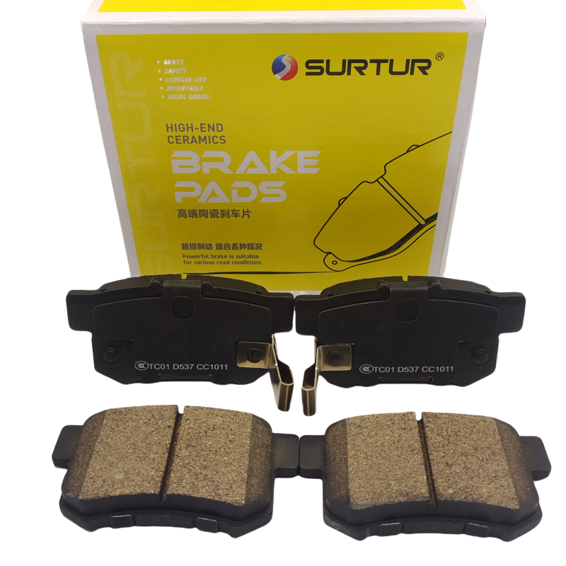 SURTUR New D537 Ceramic Rear Brake Pad for HONDA Accord for SUZUKI SX4 ACURA-GAC FAW GEELY HIACE Model Car Brake