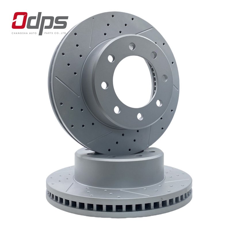 780736LR -22 Drilled Slotted Ventilated Front Brake Disc 282mm Ceramic Formula Japanese Car Quiet Durable and No Dust for HONDA