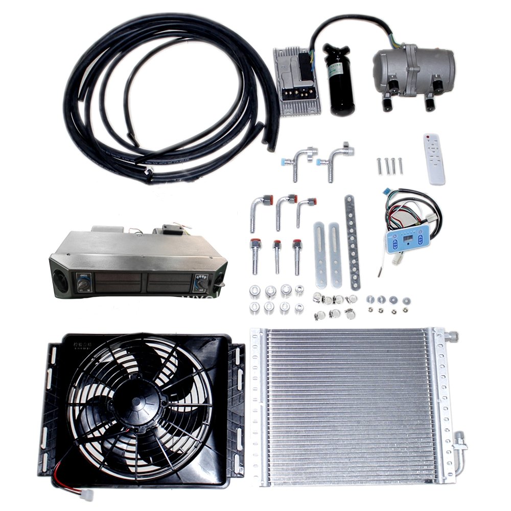 Okyrie 12V Under Dash Auto Parking Air Conditioner 24V RV Car Truck Caravan Air Conditioning System