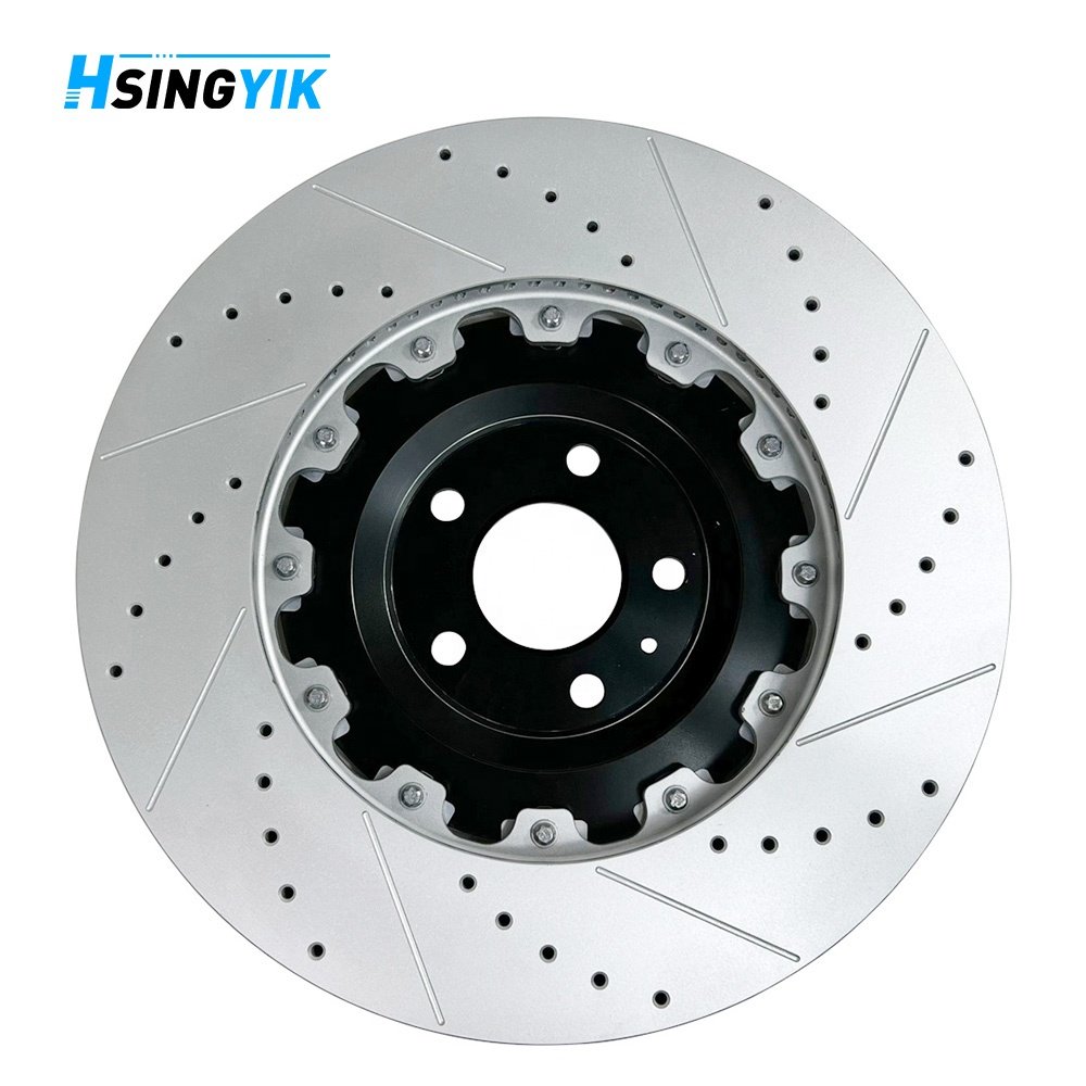 Hsingyik High Performance 4K0615301R 4K0615301S Ventilated 420 MM Upgrade Front Brake Disc for Audi New Rs6 Rs7 A6 A7 Sportback
