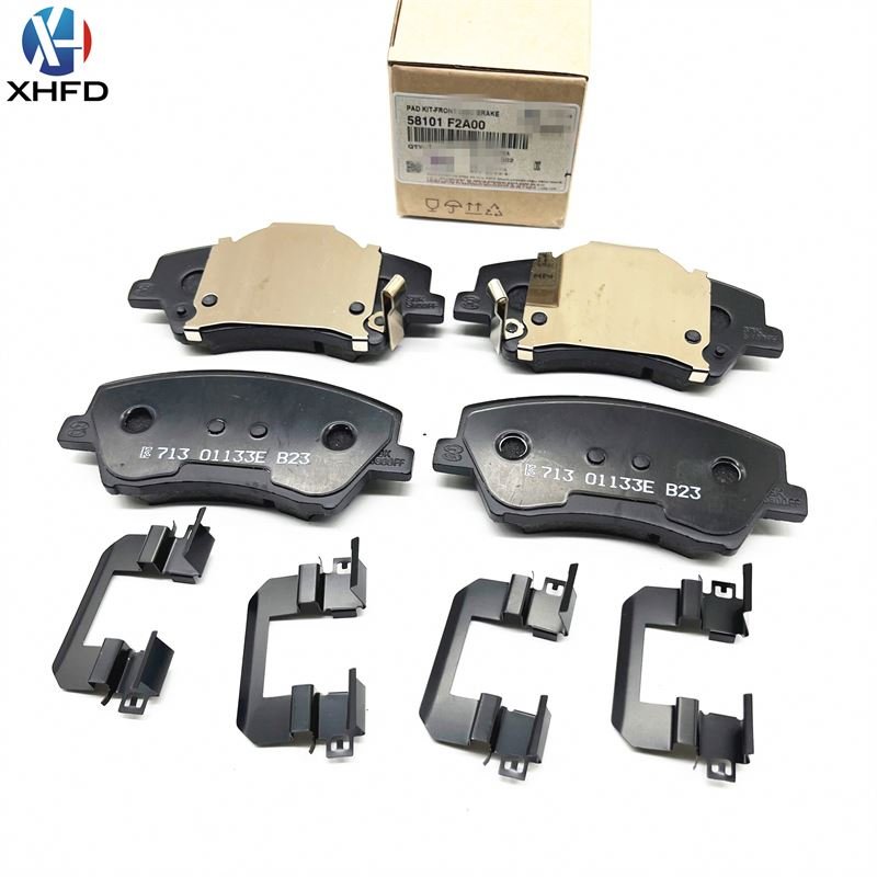 Automobile Brake System Ceramic Semi Metal Brake Pads 58101F2A00 58101-F2A00 581011DA00 58101-1DA00 for Hyundai SONATA
