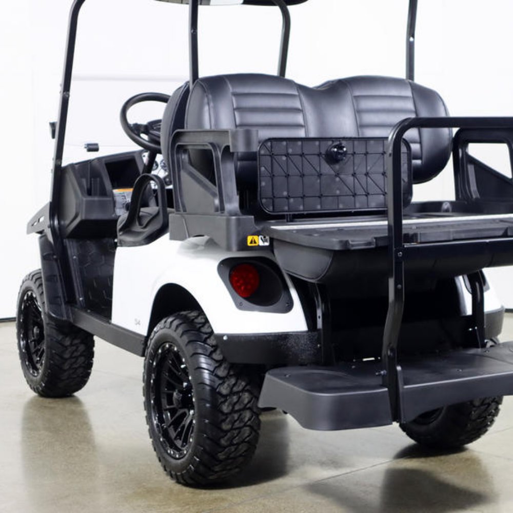 New 4-Passenger Premium Gas Golf Cart 13.5 Engine 4 Ft Lift LED Lights USB Ports 48V Battery Club Car 4-Seater Cargo Deck