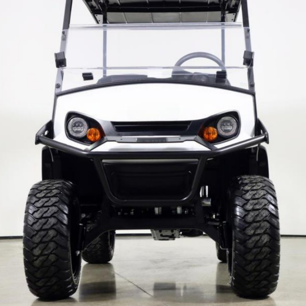 New 4-Passenger Premium Gas Golf Cart 13.5 Engine 4 Ft Lift LED Lights USB Ports 48V Battery Club Car 4-Seater Cargo Deck