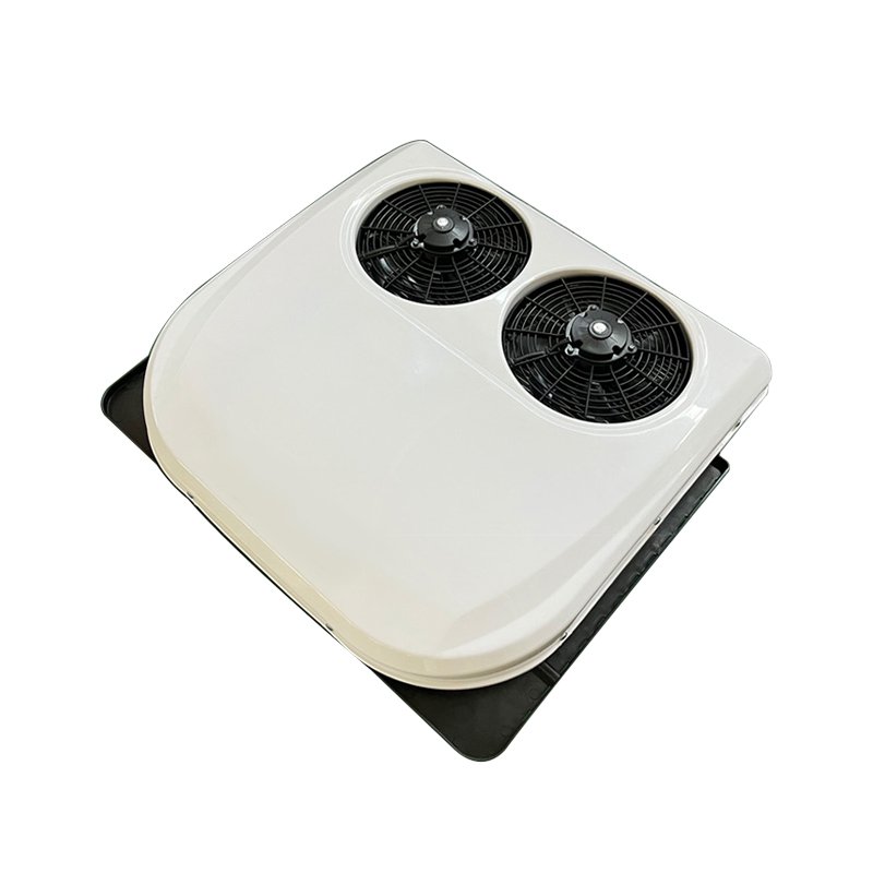 New Type Double Fan Copper Evaporator Electric Compressor Roof Aircon DC 24V 12V Rooftop Cavaran RV Motorhome Air Conditioner