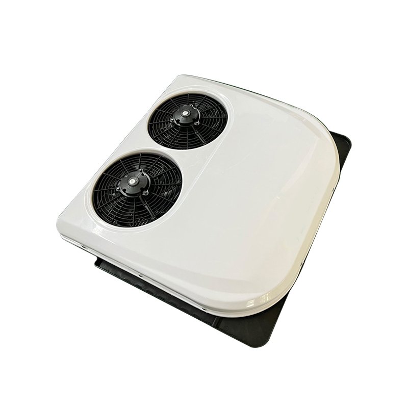 New Type Double Fan Copper Evaporator Electric Compressor Roof Aircon DC 24V 12V Rooftop Cavaran RV Motorhome Air Conditioner