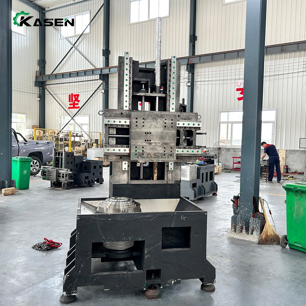 VTC800 Heavy-duty CNC Vertical Lathe Machining Hub Brake Drum and Disc Parts Used in Petrochemical Industry