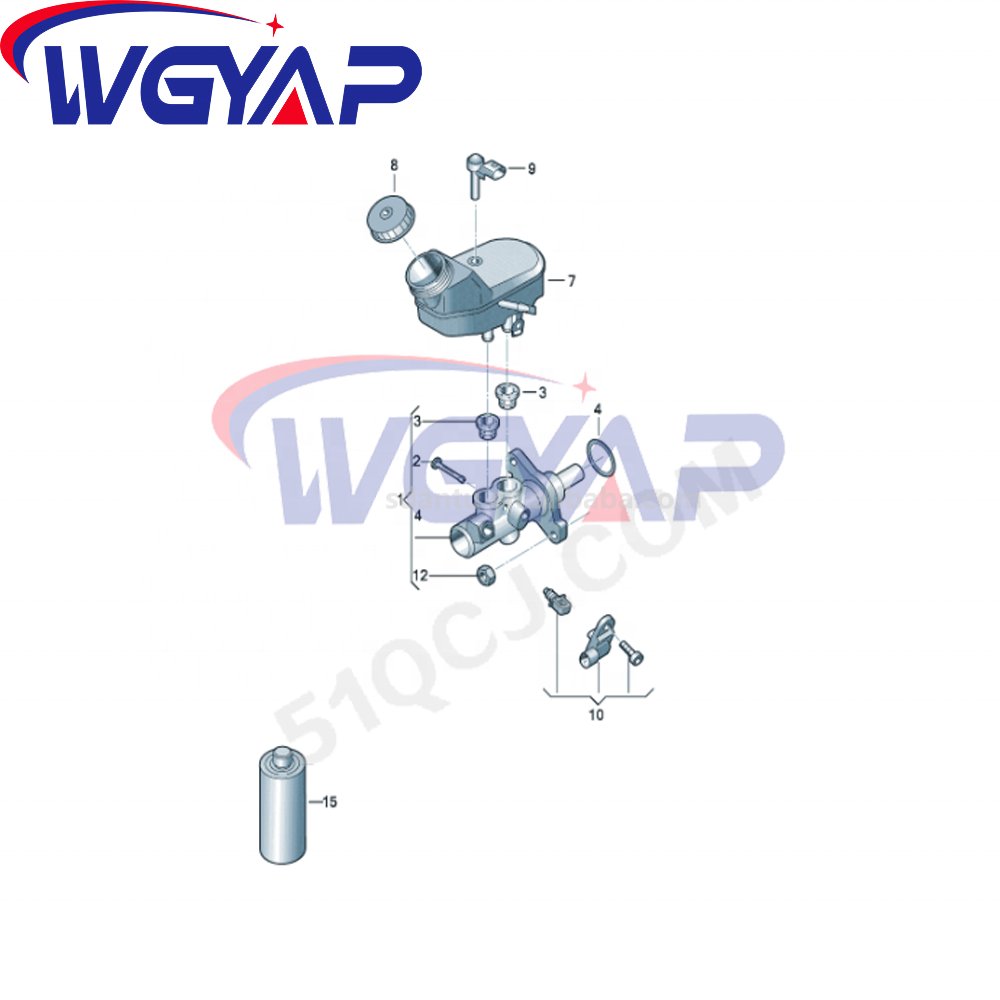 WGYAP OEM 6R2 611 019 B REP/6R2 614 019 Brake Pump for VW Polo New and Original Direct Fit for Land Cruiser Model