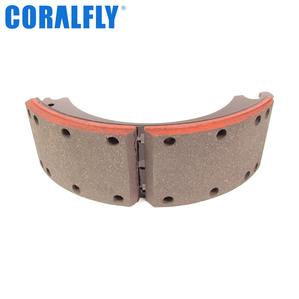 Coralfly for Daewoo Bus Brake Lining Bus Parts With Rivets 4657 Truck Brake Lining for OE 8130363