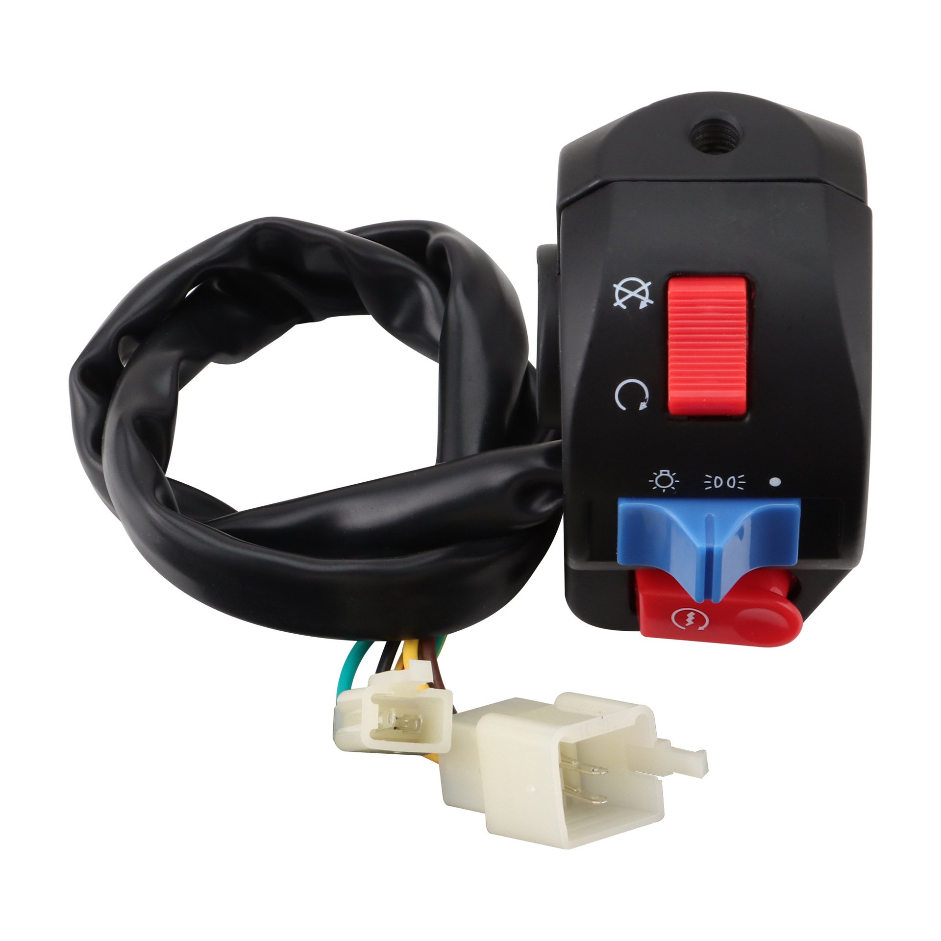 Motorcycle Accessories Left and Right Drum Brake Switch Assembly with Handlebar Combination Brake Lever Product