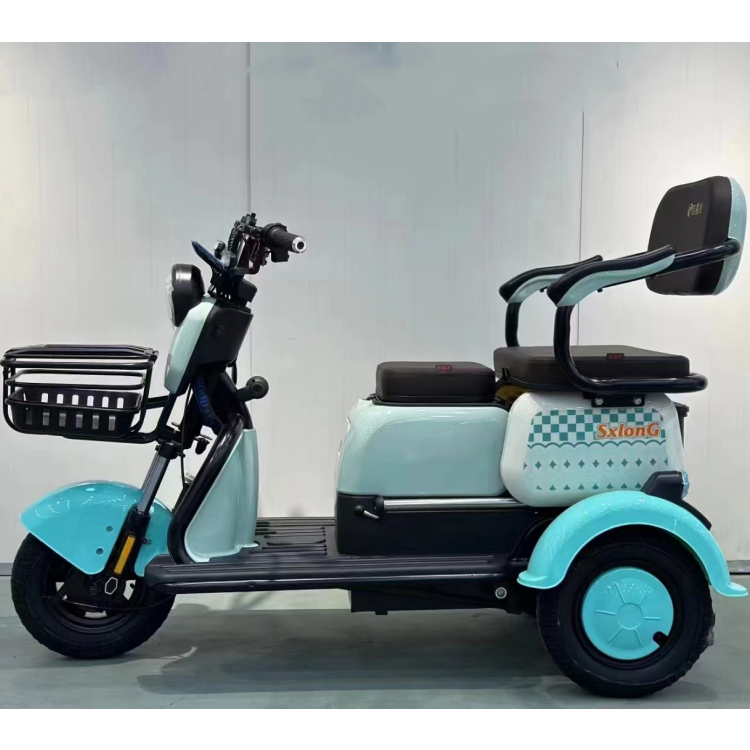 Manufacture Household Moped E Trike Compact Light 3 Wheel Tricycle Electric 600W 800w 1000w Electric Tricycle with Child Seat