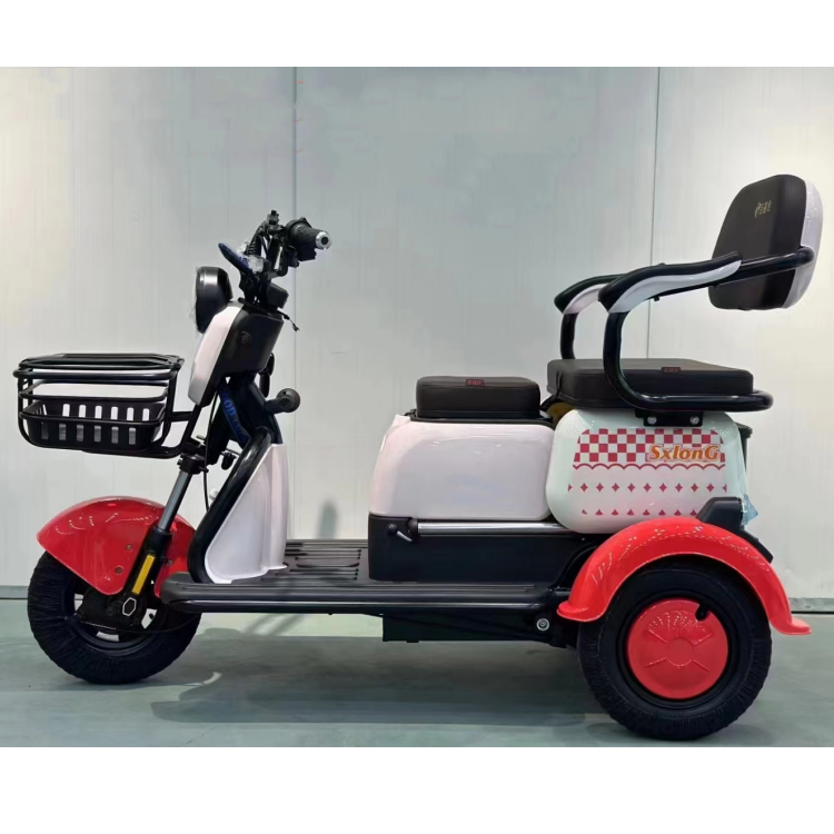 Manufacture Household Moped E Trike Compact Light 3 Wheel Tricycle Electric 600W 800w 1000w Electric Tricycle with Child Seat