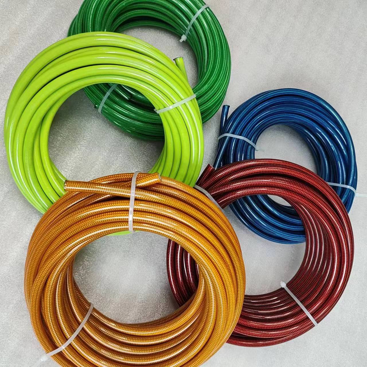 AN -3 AN3 3AN 1/8 Radiator Hoses Steel Brake Lines PTFE Fuel Hose Motorcycle Stainless Steel Braided PTFE Brake Hose
