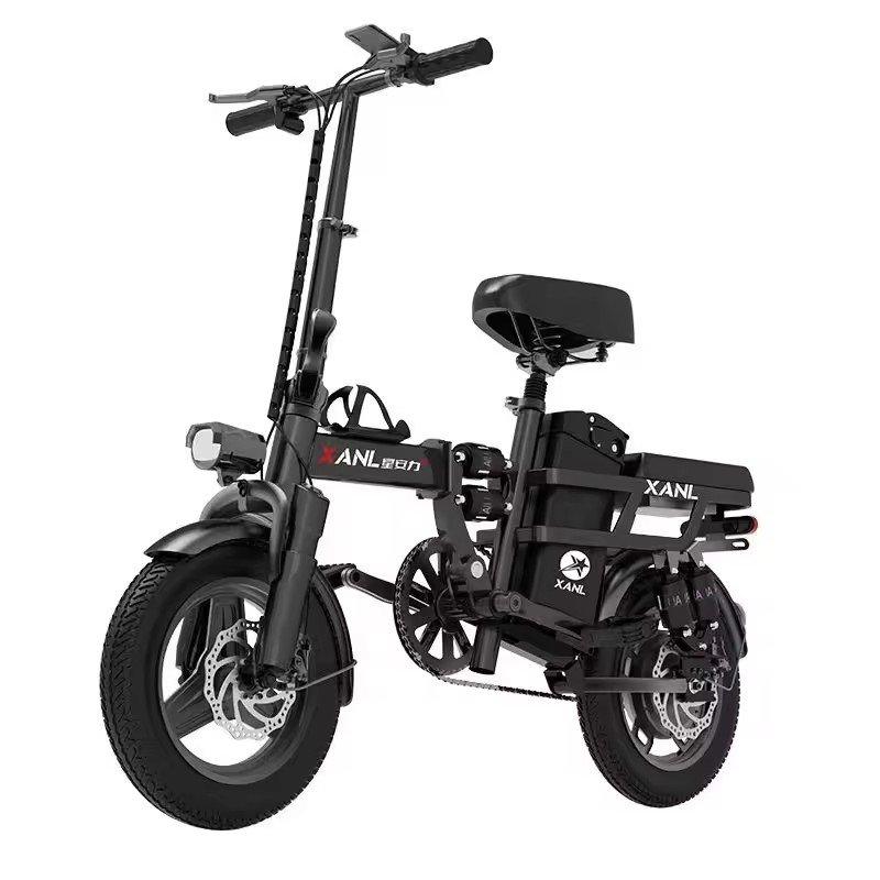 New Smart Design Electric Folding Bike with 48v Removable Lithium Battery Double Disc Brake Foldable Electric Bicycle for Adults