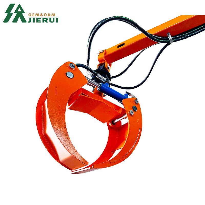 CE Approved Forestry Remote Control Winch Telescopic Boom Timber 15HP Timber Crane With Hydraulic Brake