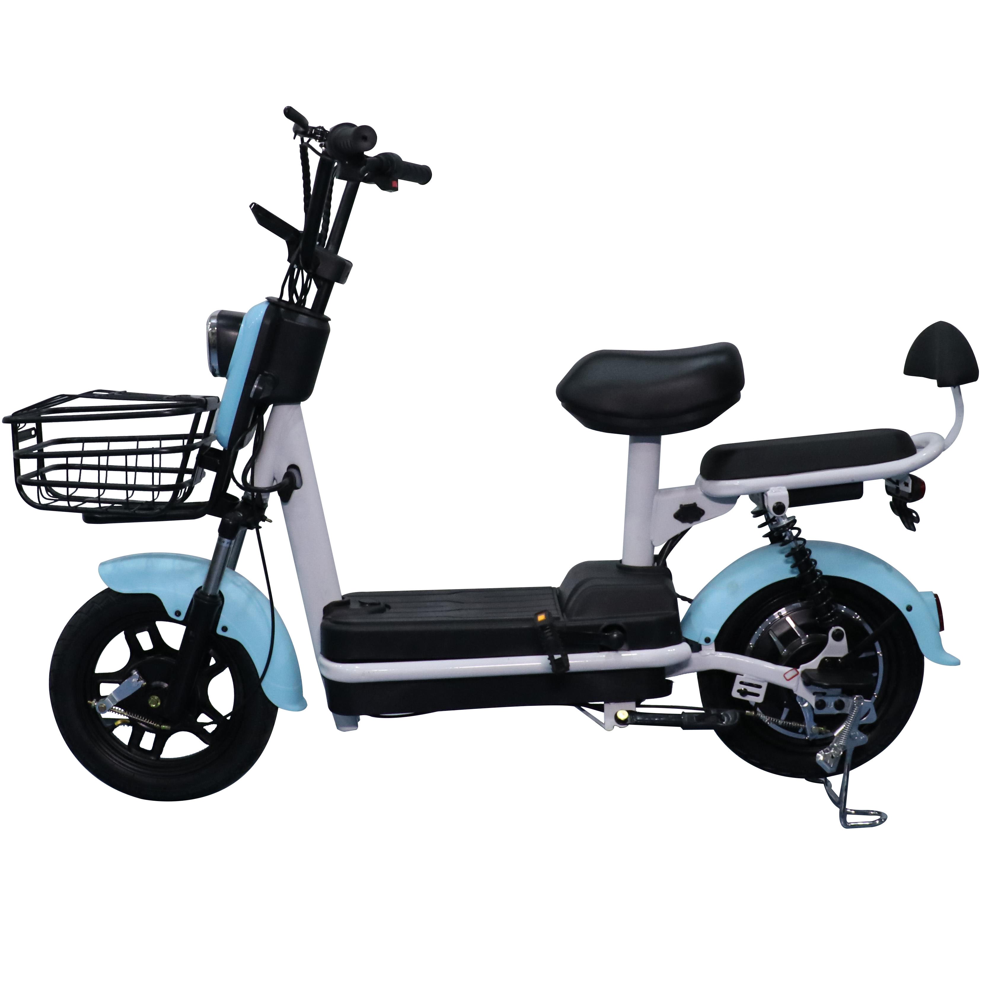 350W Motor Cheap New Electric Bike Electric Two-wheeler Frame With Headlights for Recreational Riding