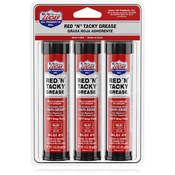 High Temperature Lucas RED N Tacky Multi Purpose Greese NLGI 2 EP Lubricating Lithium 397 Grams Tube Grease