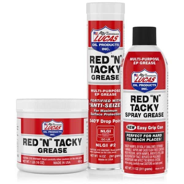 High Temperature Lucas RED N Tacky Multi Purpose Greese NLGI 2 EP Lubricating Lithium 397 Grams Tube Grease