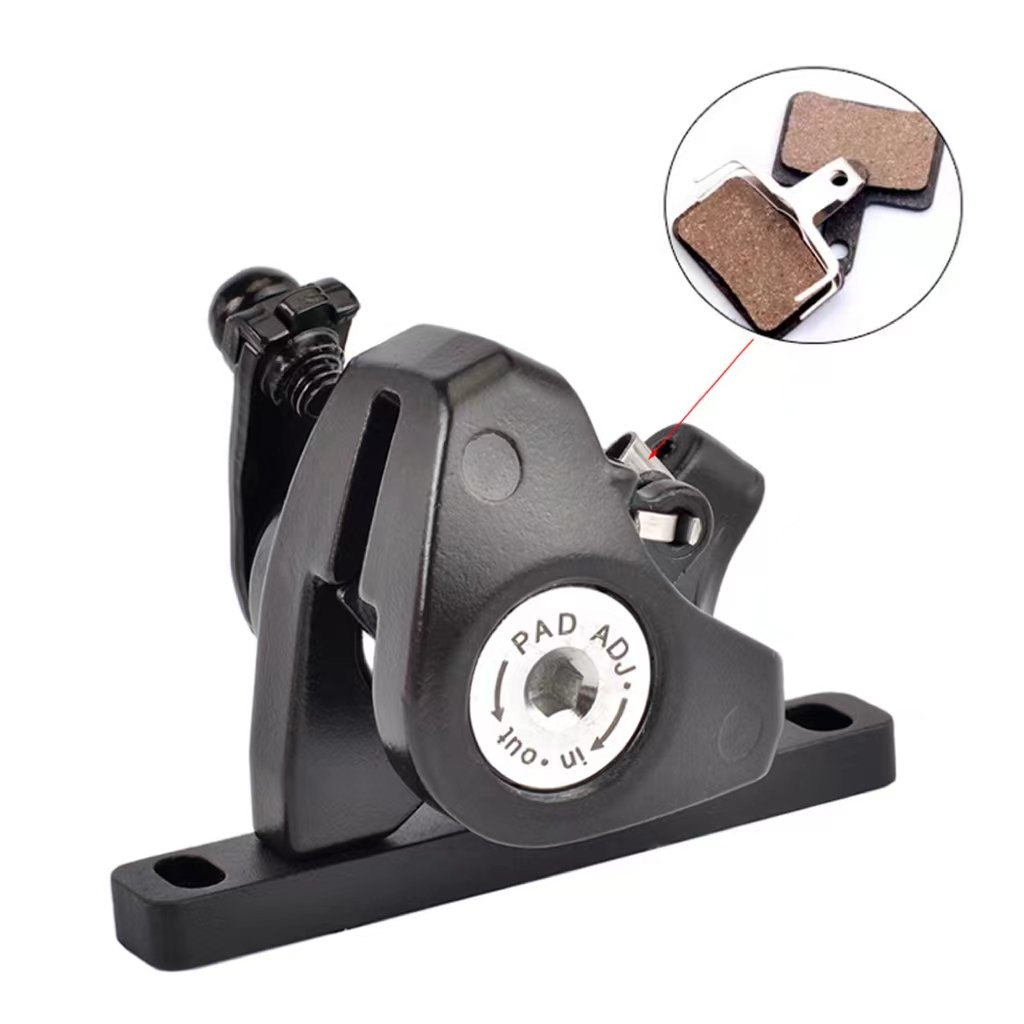 Road Bike Flat Mounted Double Piston Mechanical Disc Brake Calipers Ultra-light Disc Brake 140mm Bicycle Accessories