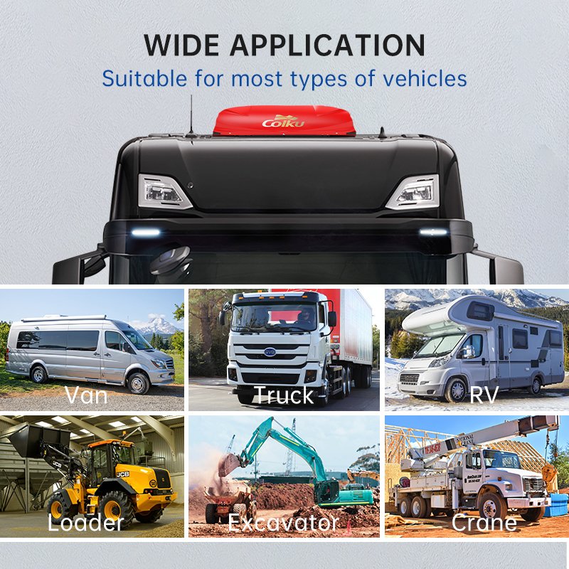 2200W Cooling Capacity Energy Efficient Air Conditioning Systems Truck Roof AC 24V Auto Parking Air Conditioner for Caravan