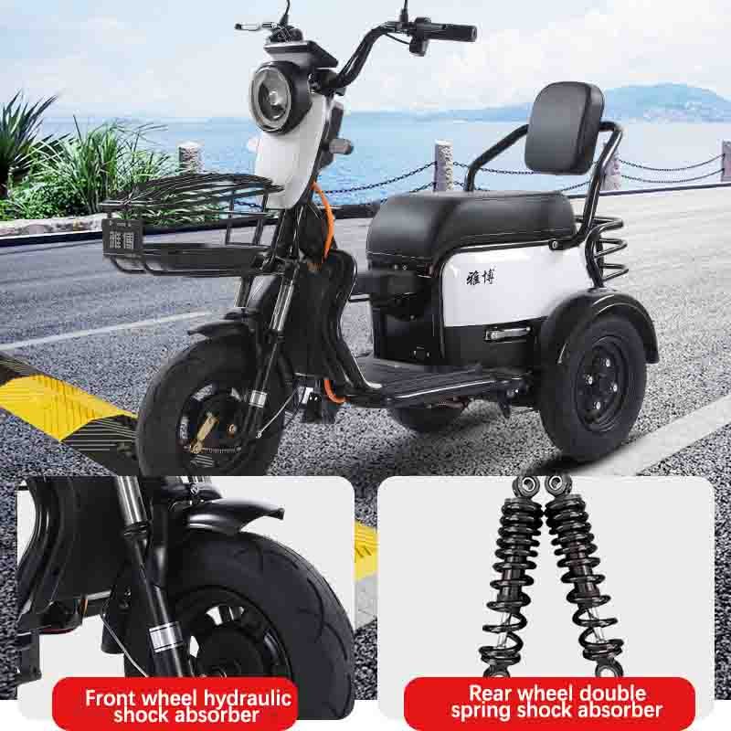 Wholesale 1000W Smart Electric Passenger Tricycle Elderly Electric Scooter 2 Person Electric Tricycle