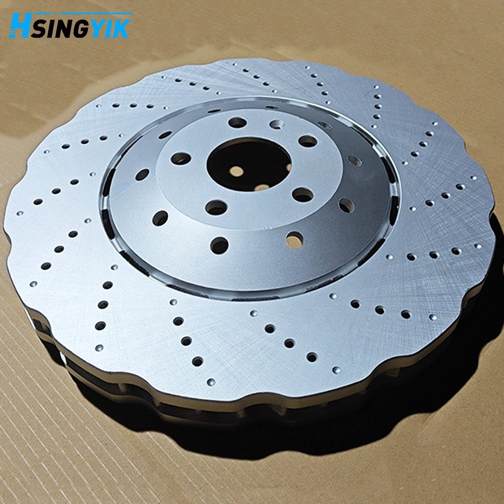 Wave Design Perforated 390 MM 4G0615301E Front Brake Rotor Disc for Audi A6 Rs6 A7 Sportback Rs7 Quattro 4G0615301AH