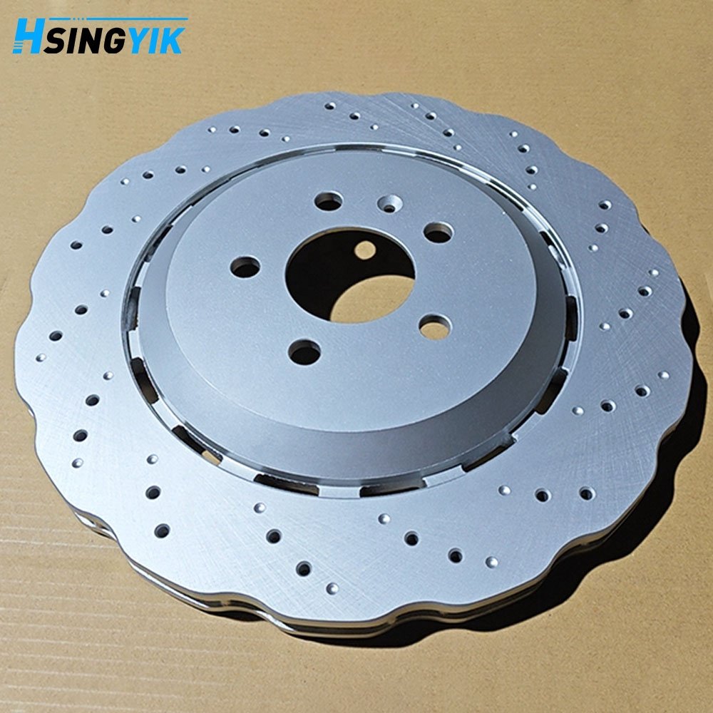Wave Design Perforated 390 MM 4G0615301E Front Brake Rotor Disc for Audi A6 Rs6 A7 Sportback Rs7 Quattro 4G0615301AH