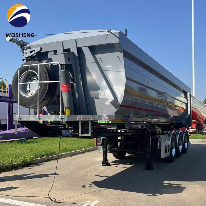 Top Manufacturer for 3 Axles 4 Axles Tilting Rear Dump Semi Trailer Truck Tipper Dump Semi Trailer with Cheaper Price