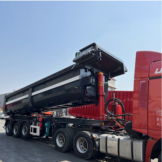 Top Manufacturer for 3 Axles 4 Axles Tilting Rear Dump Semi Trailer Truck Tipper Dump Semi Trailer with Cheaper Price