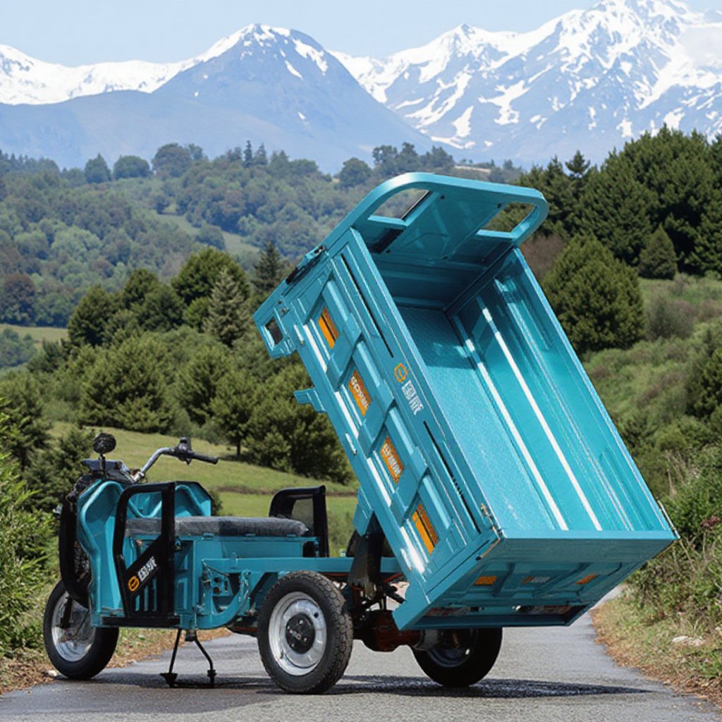 Bogist B45 High-Power 60V 45A Electric Tricycle Large Vehicle with Dump Battery for Carrying for Adults - Ecarcc Official