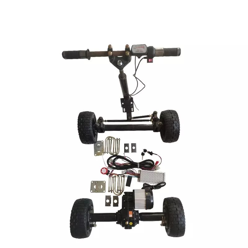 Low Speed 48V 60V 500W 800W 1200W Electric Tricycle Complete Drum Brake Rear Differential Axle