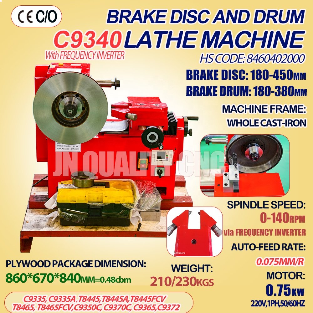 CE Standard Brake Disc Lathe Machine Brake Disc Lathe for Sale C9340