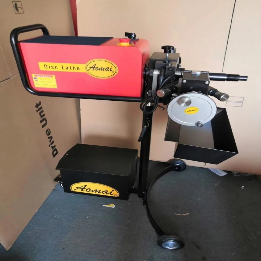 AM-983 Dual Function Brake Disc Lathe AM983 Support Maximum Diameter of Brake Disc 500mm Disc Drum Brake Lathe Machine AM983GD