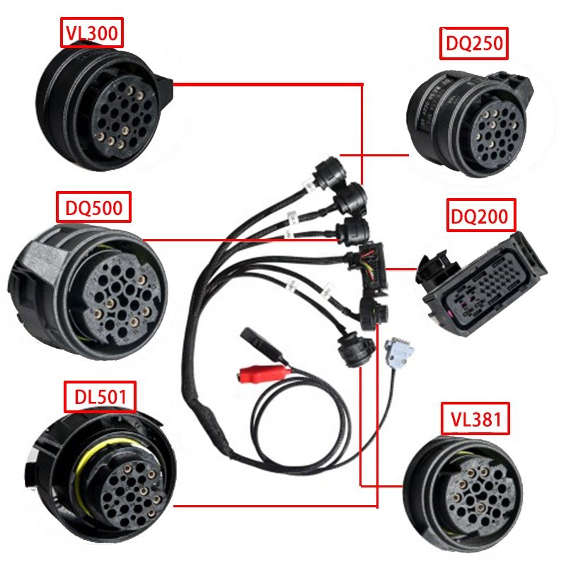 Transmission Adapter Read and Write for 02E 0D9 0BT 0BH 0AM 0CW 01J 0B5 0AW 1.20 VAG Gearbox Programmer Plus