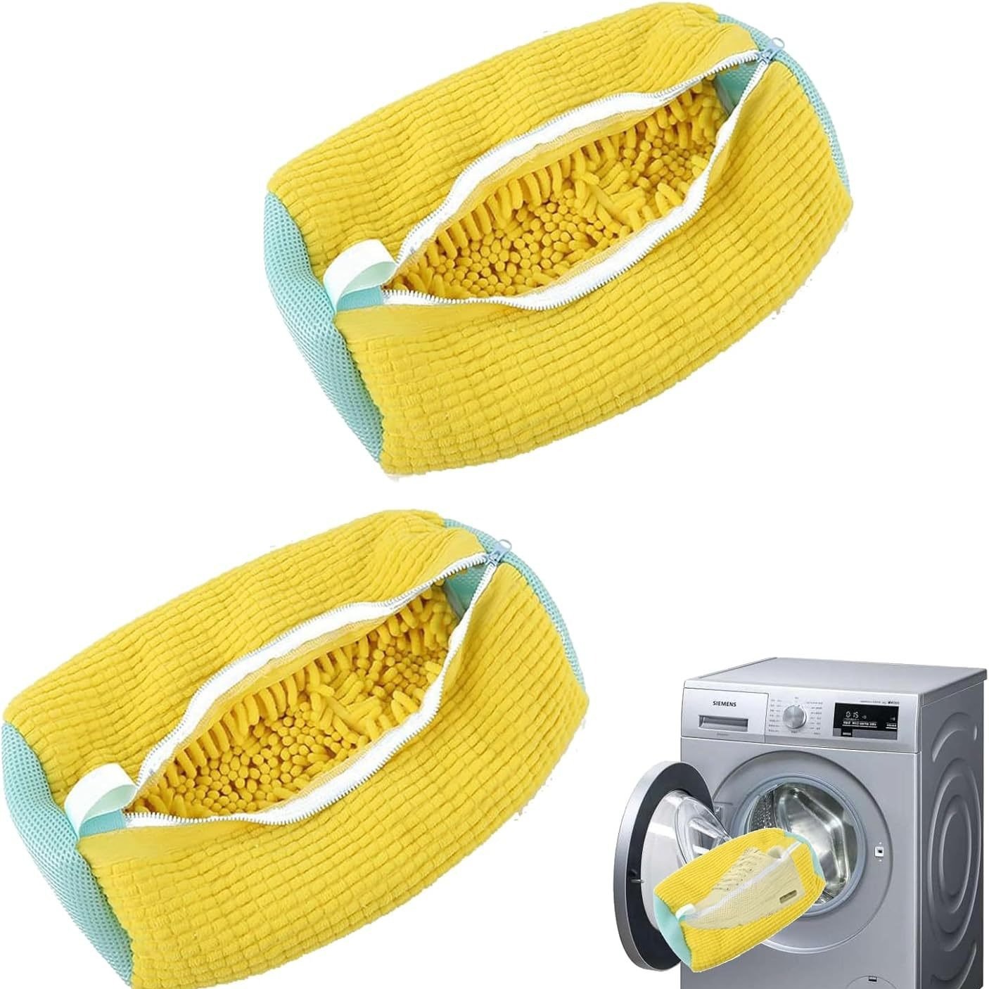Cross-Border Reusable Sneakers Shoe Bag Convenient Zipper Chenille & Polyester Material Clean & Washable for Travel Use
