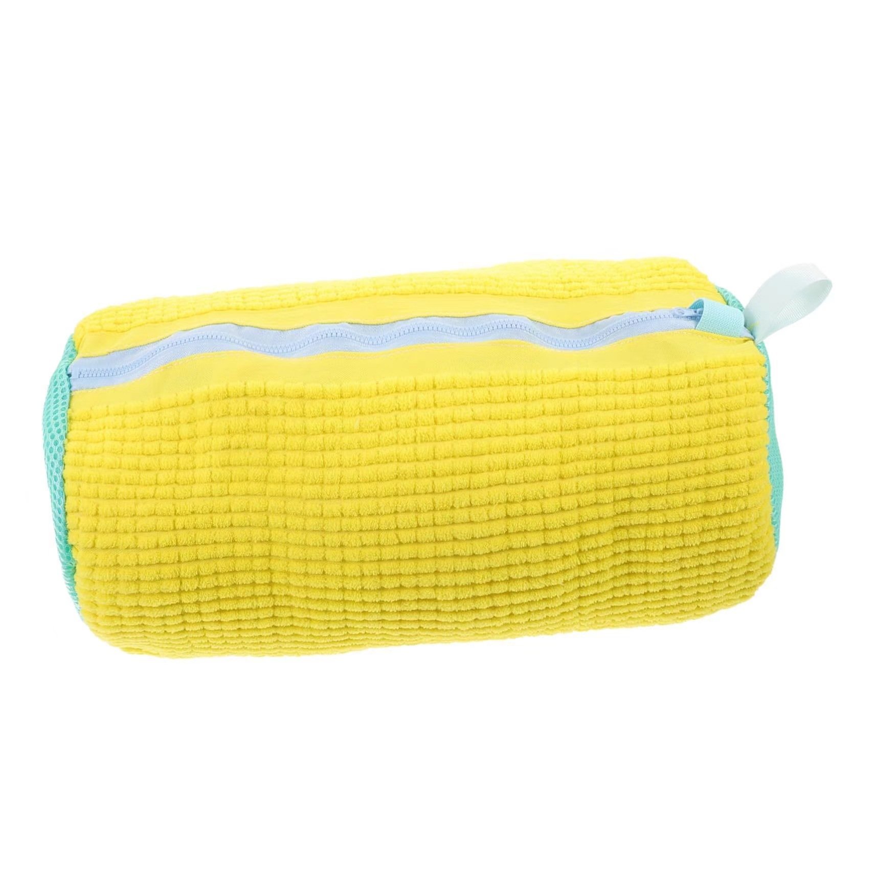 Cross-Border Reusable Sneakers Shoe Bag Convenient Zipper Chenille & Polyester Material Clean & Washable for Travel Use
