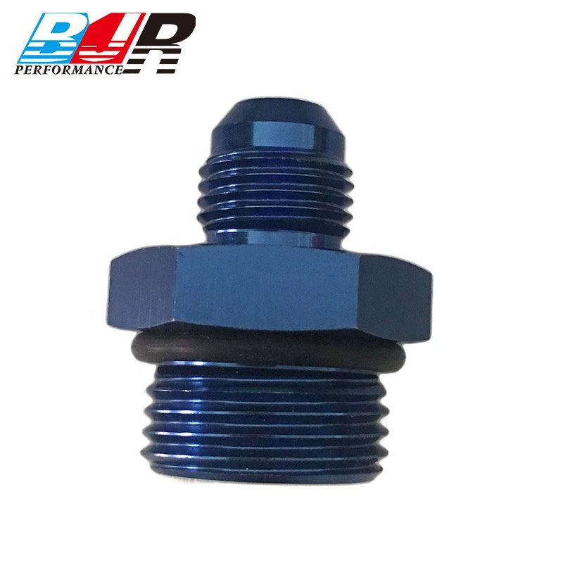 BJR Thread Hose Brake Fitting Straight AN4 to Metric Adapter