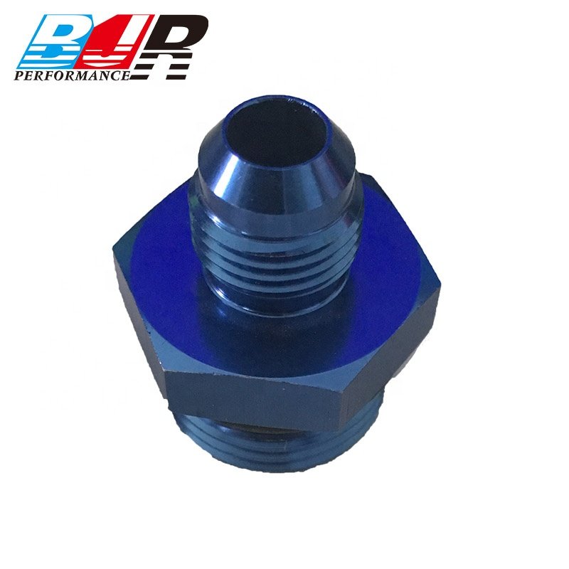 BJR Thread Hose Brake Fitting Straight AN4 to Metric Adapter