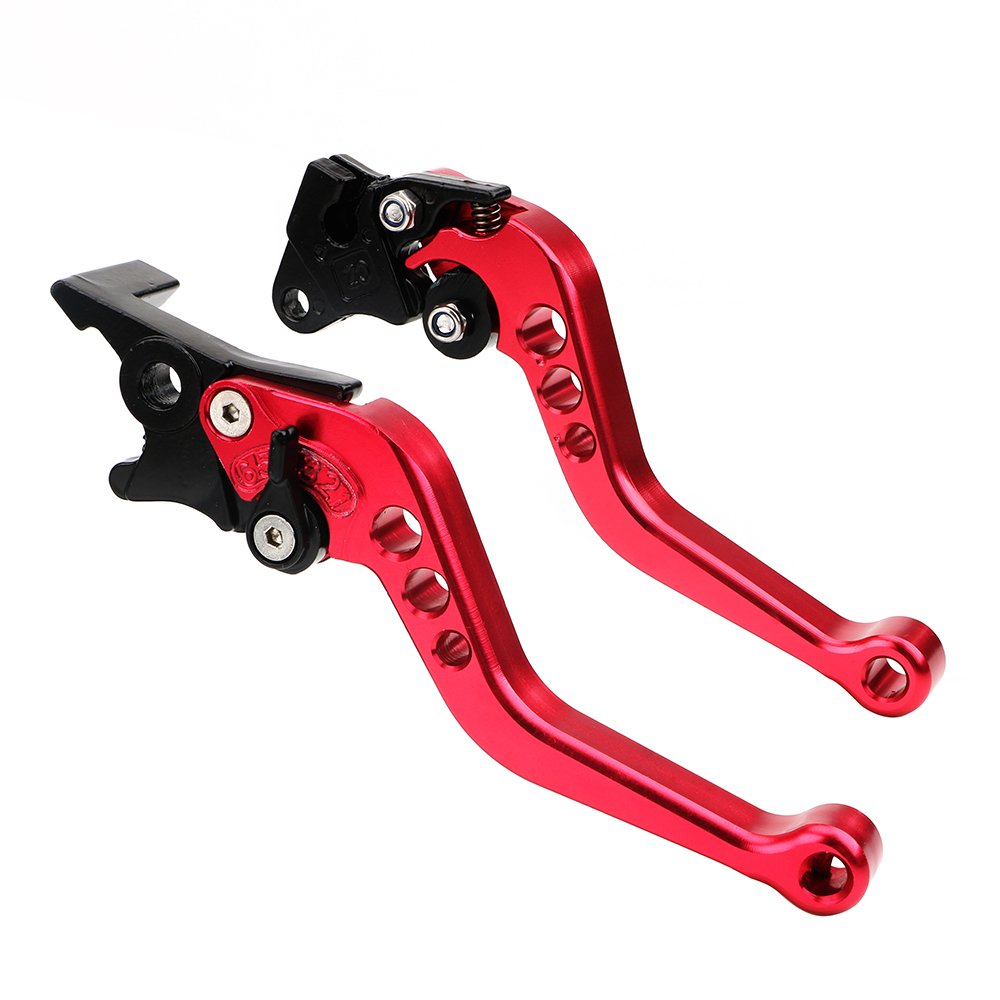 1 Pair Alloy Motorcycle Brake Handle CNC Motorcycle Clutch Drum Brake Lever Handle Moto Accessories Fit for Motorbike